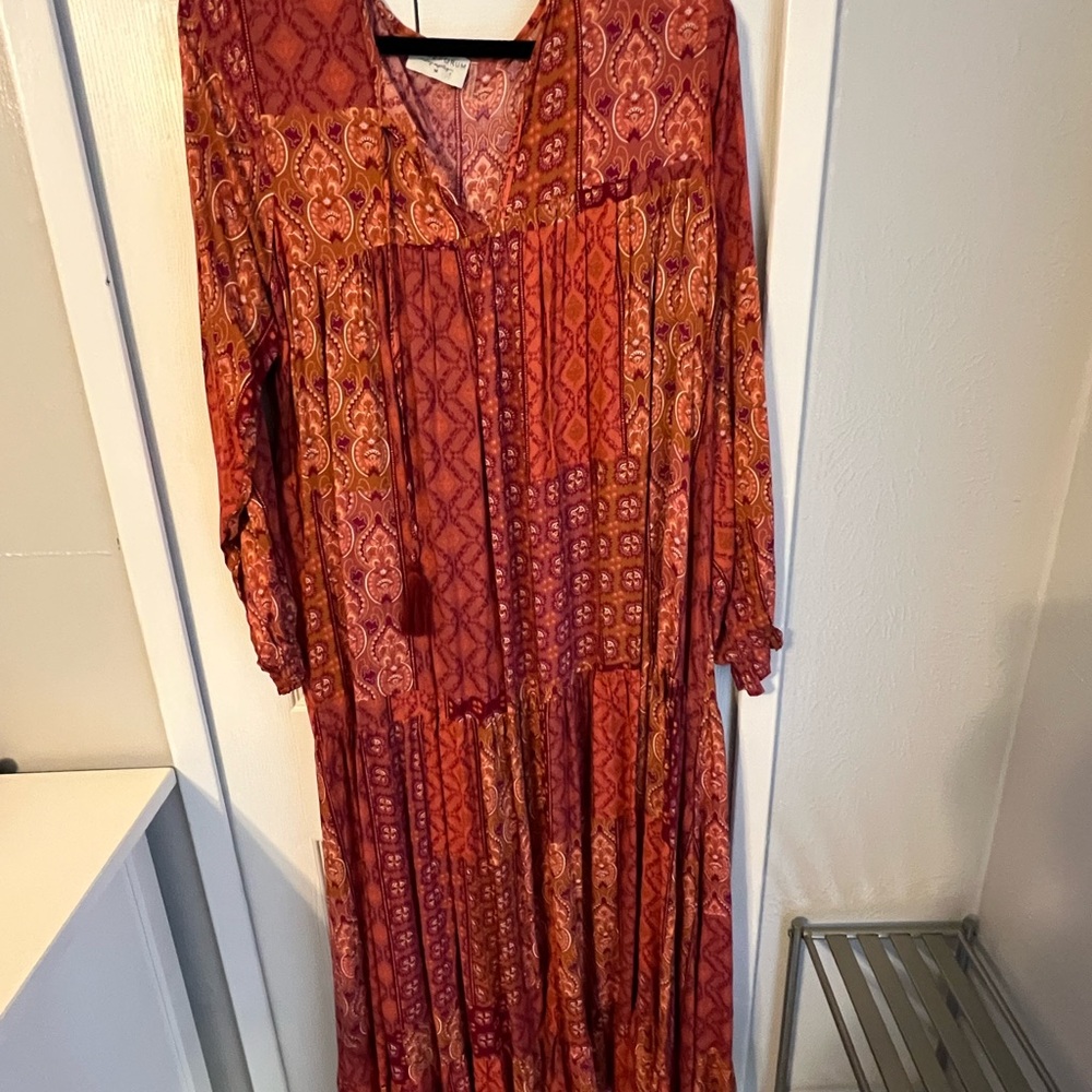 Shiloh Boho Patchwork Maxi Dress - image 2